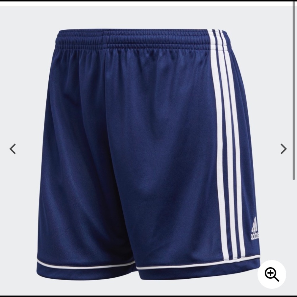 Navy blue soccer shorts